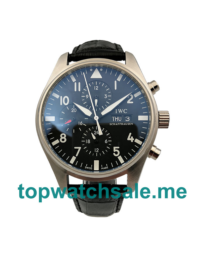 UK Black Dials Fake IWC Pilots IW371701 Watches UK For Sale Online