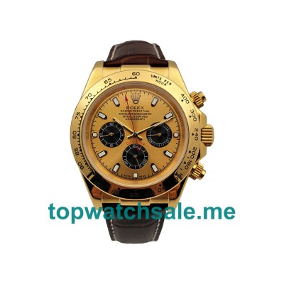 UK Champagne Dials Gold Rolex Daytona 116518 Replica Watches