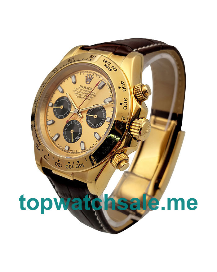 UK Champagne Dials Gold Rolex Daytona 116518 Replica Watches