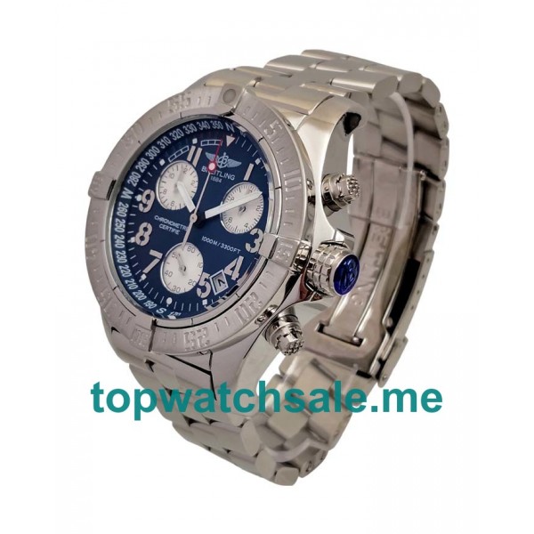 UK Blue Dials Titanium Breitling Chrono Avenger E73360 Replica Watches