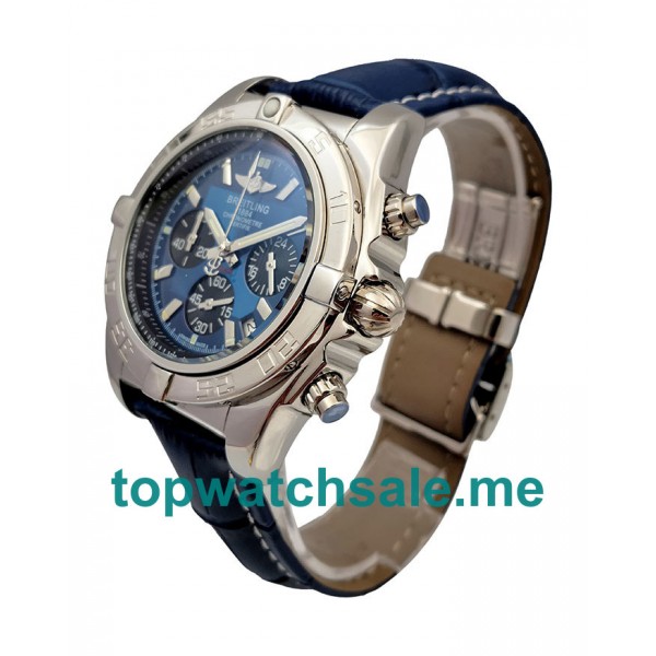 Blue Dials Fake Breitling Chronomat AB0110 Watches UK For Men