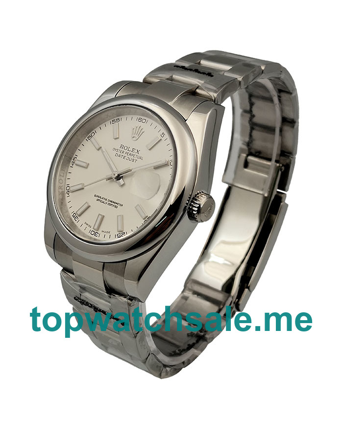 UK White Dials Steel Rolex Datejust 115200 Replica Watches