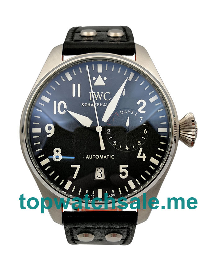 UK Black Dials Steel IWC Pilots IW500401 Replica Watches