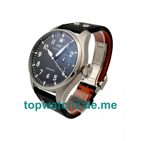 UK Black Dials Steel IWC Pilots IW500401 Replica Watches