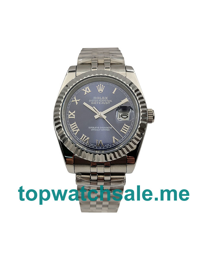 UK Blue Dials Steel And White Gold Rolex Datejust 116234 Replica Watches