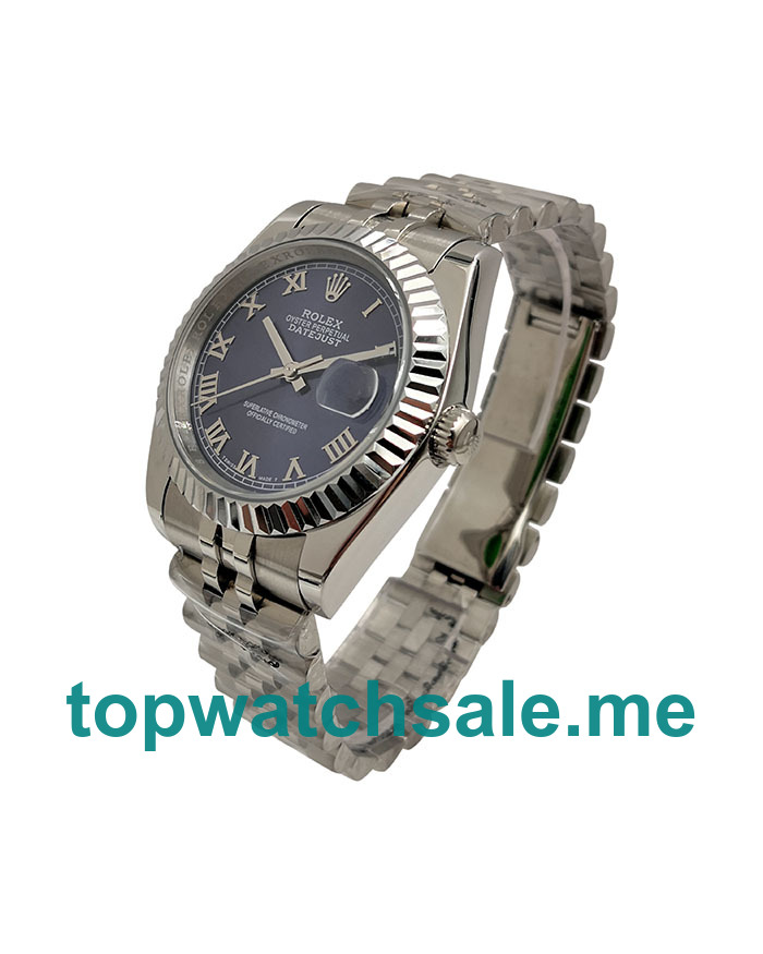 UK Blue Dials Steel And White Gold Rolex Datejust 116234 Replica Watches