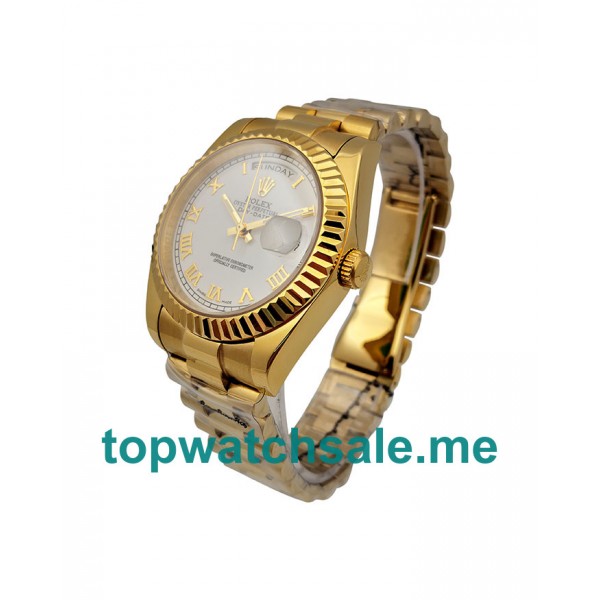 Gold UK Rolex Day-Date 118238 Roman Numerals Replica Watches