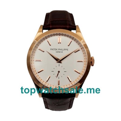 UK White Dials Rose Gold Patek Philippe Calatrava 5123R-001 Replica Watches