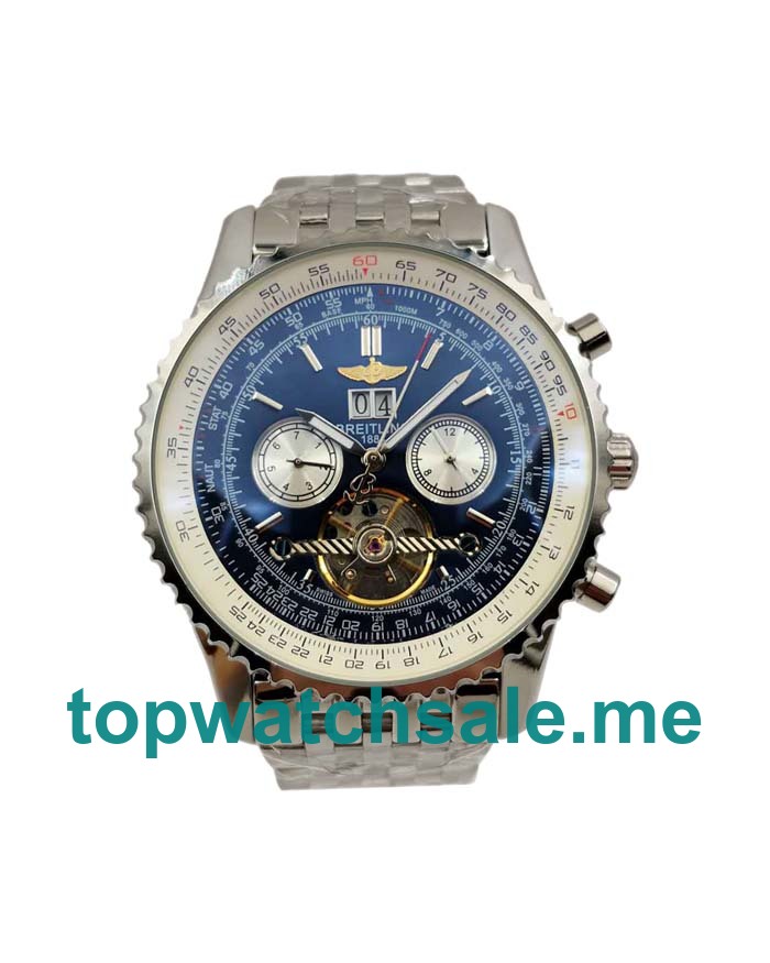 UK Blue Dials Steel Breitling Navitimer World A24322 Replica Watches