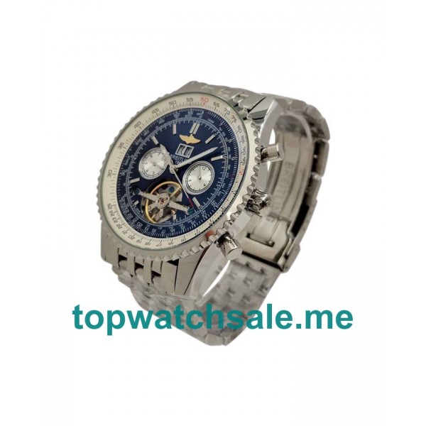 UK Blue Dials Steel Breitling Navitimer World A24322 Replica Watches