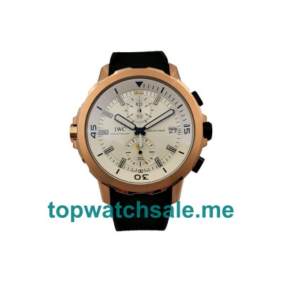 Waterproof Fake IWC Aquatimer IW329001 Watches UK Made From 18K Rose Gold