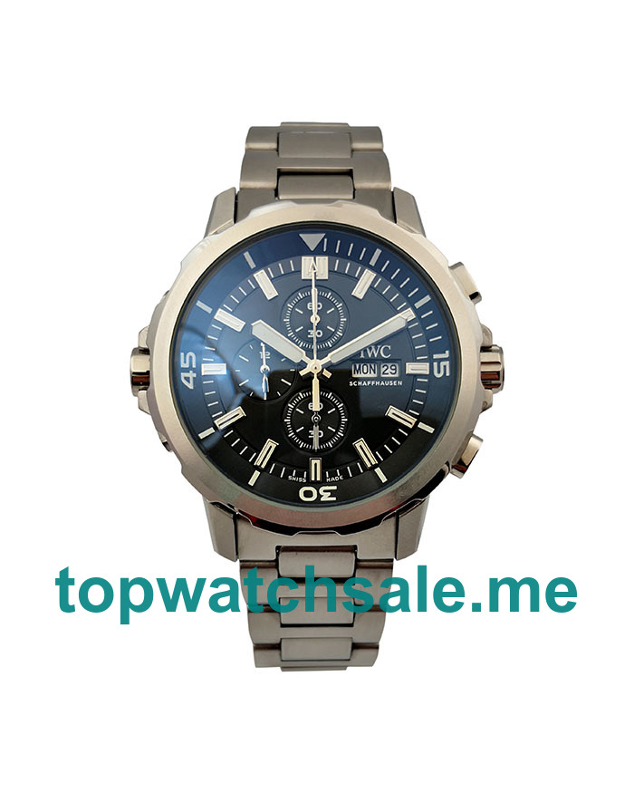 Black Dials UK IWC Aquatimer IW376801 Replica Watches With Steel Cases