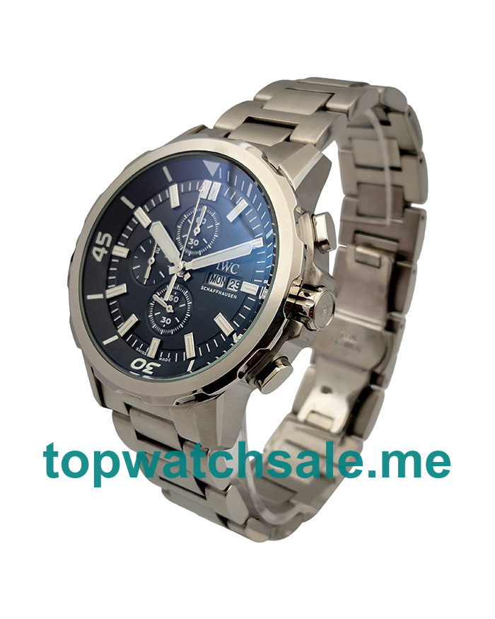 Black Dials UK IWC Aquatimer IW376801 Replica Watches With Steel Cases