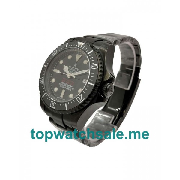 UK Black Dials Black Steel Rolex Sea-Dweller Deepsea 116660 Replica Watches