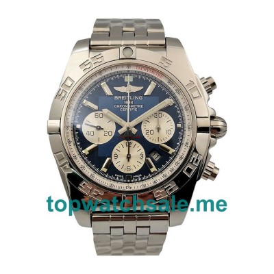 UK Blue Dials Steel Breitling Chronomat A011C88PA Replica Watches