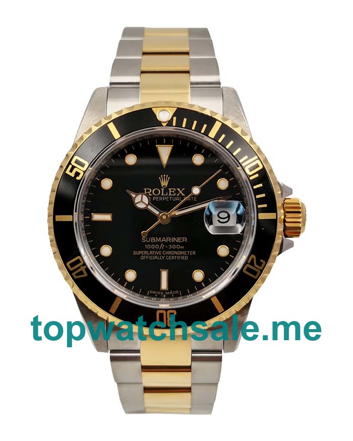 UK Black Dials Steel And Gold Rolex Submariner 116613 LN Replica Watches