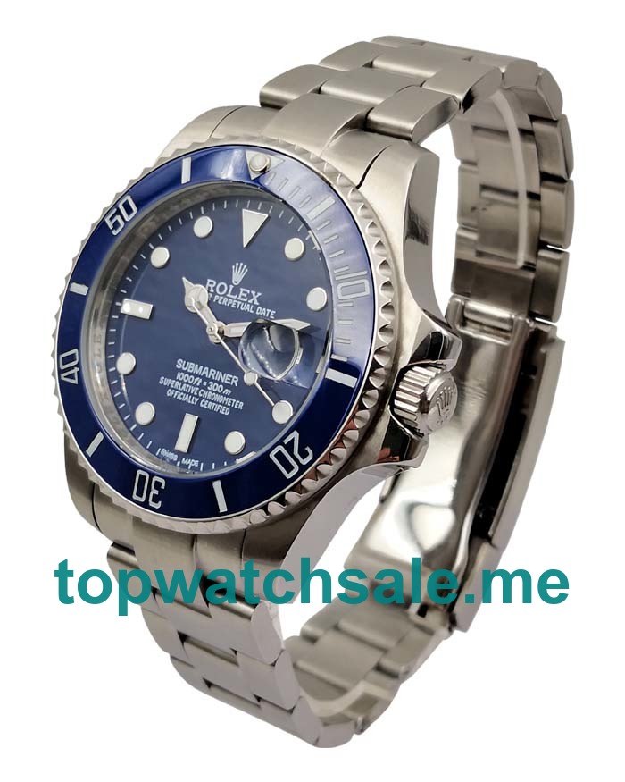 UK Blue Dials Steel Rolex Submariner 116619 LB Replica Watches