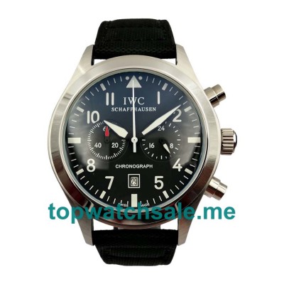 UK Black Dials Steel IWC Pilots 54284 Replica Watches