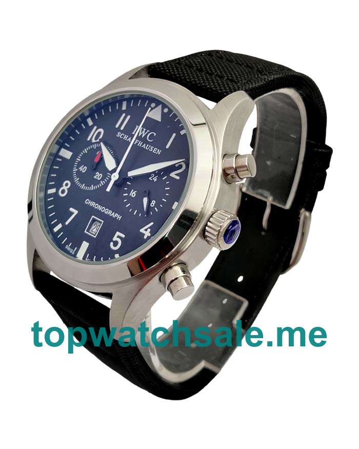 UK Black Dials Steel IWC Pilots 54284 Replica Watches