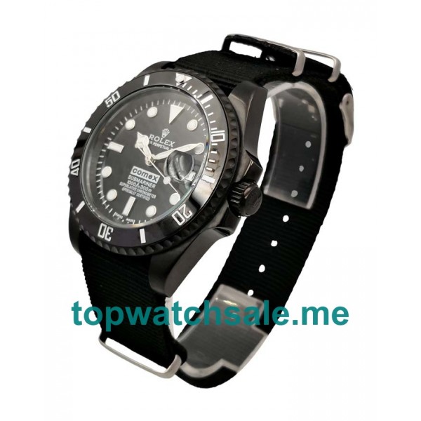 UK Black Dials Black Steel Rolex Submariner 16610 Replica Watches