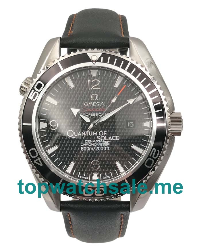 UK Black Dials Steel Omega Seamaster Planet Ocean 222.30.46.20.01.001 Replica Watches