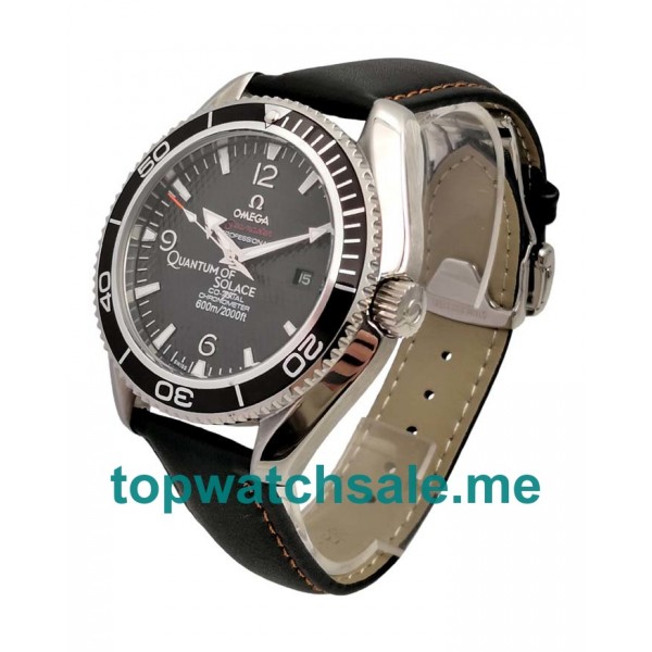 UK Black Dials Steel Omega Seamaster Planet Ocean 222.30.46.20.01.001 Replica Watches