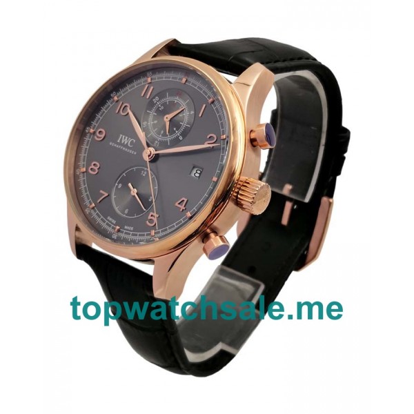 UK Black Dials Rose Gold IWC Portugieser IW390505 Replica Watches