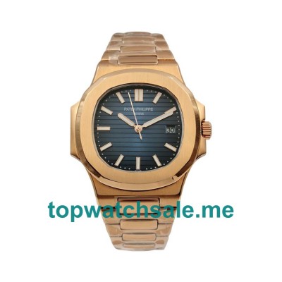 UK Blue Dials Rose Gold Patek Philippe Nautilus 5711/1R Replica Watches