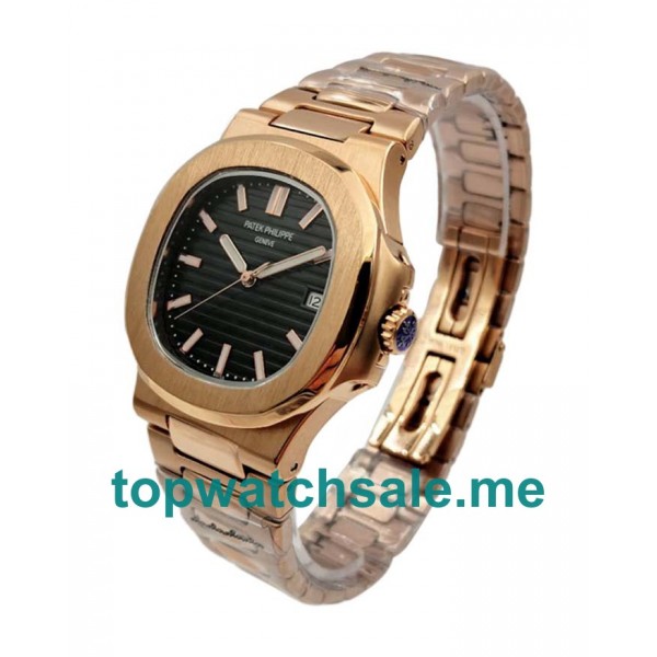 UK Black Dials Rose Gold Patek Philippe Nautilus 5711/1R Replica Watches