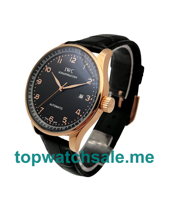 UK 18K Rose Gold Replica IWC Portofino 70654 Watches For Men