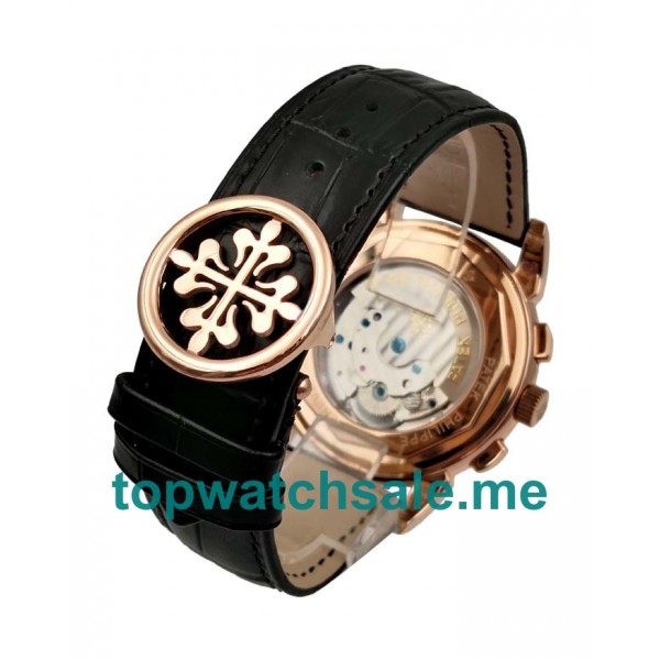 UK Black Dials Rose Gold Patek Philippe Grand Complications 75651 Replica Watches