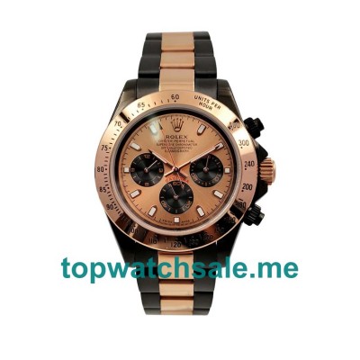 UK Champagne Dials Steel And Rose Gold Rolex Daytona 116505 Replica Watches