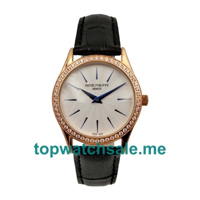 UK White Dials Rose Gold Patek Philippe Calatrava 4897R Replica Watches