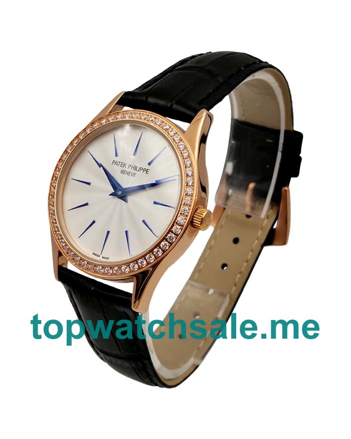 UK White Dials Rose Gold Patek Philippe Calatrava 4897R Replica Watches