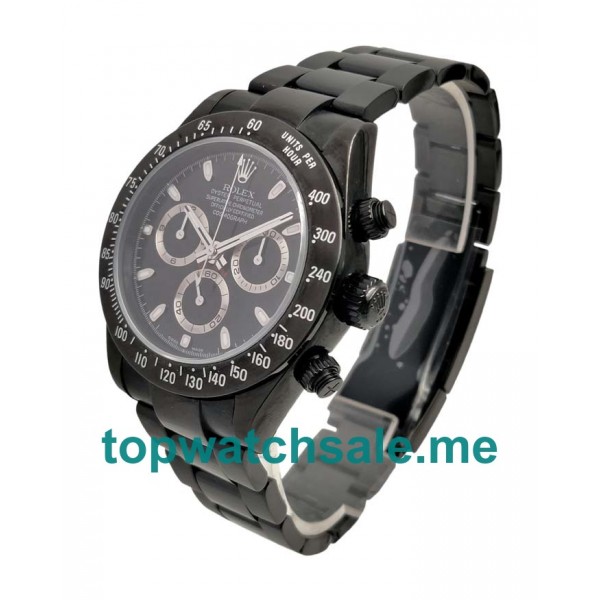 UK Black Dials Steel Rolex Daytona 116520 Replica Watches