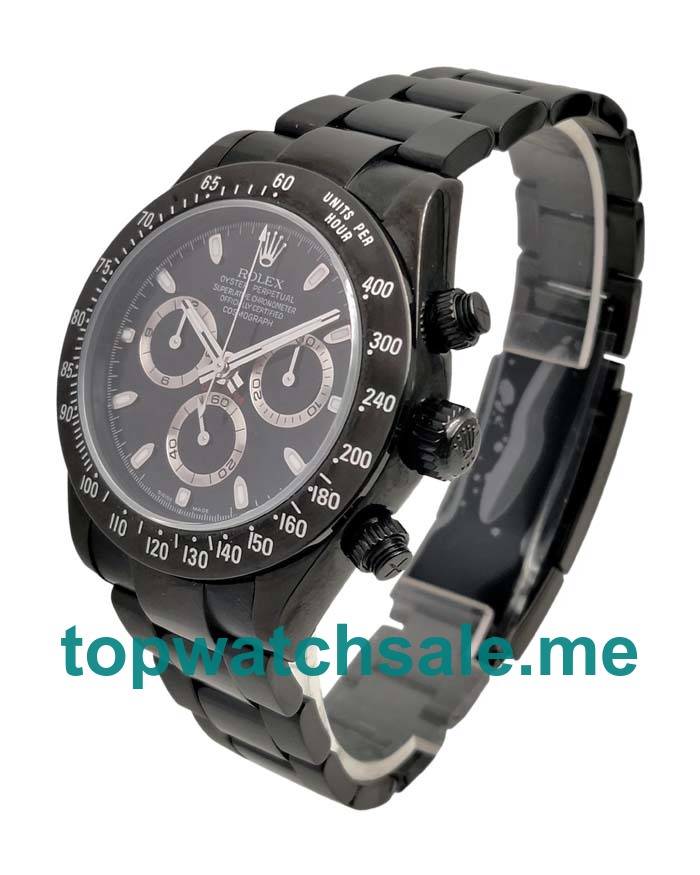 UK Black Dials Steel Rolex Daytona 116520 Replica Watches