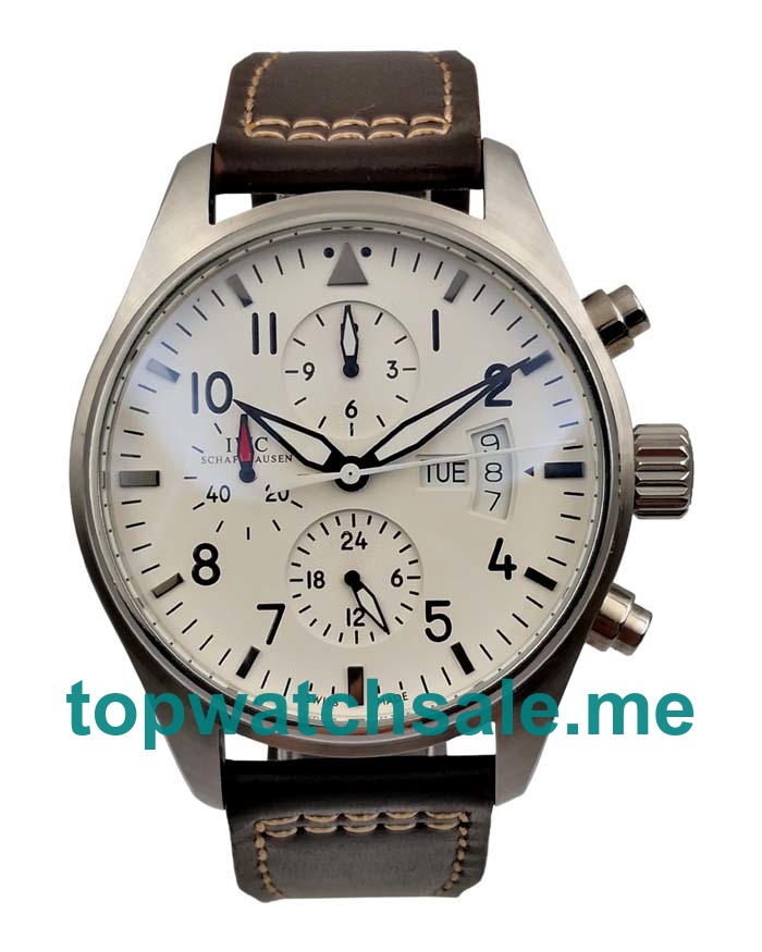 UK White Dials Steel IWC Pilots IW377701 Replica Watches