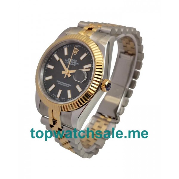 UK Black Dials Steel And Gold Rolex Datejust II 116333 EW Replica Watches