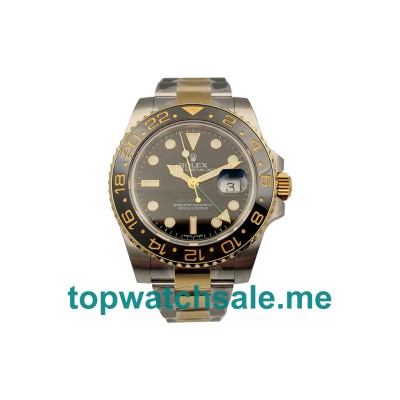 UK Black Dials Steel And Gold Rolex GMT-Master II 116713 LN Replica Watches