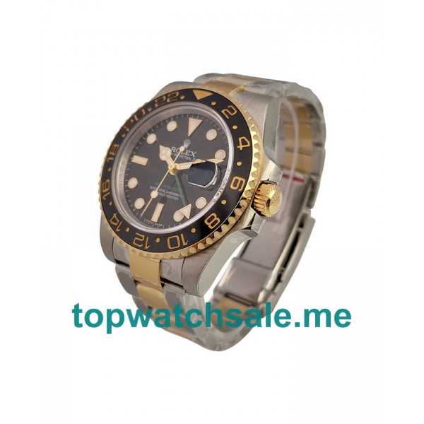 UK Black Dials Steel And Gold Rolex GMT-Master II 116713 LN Replica Watches