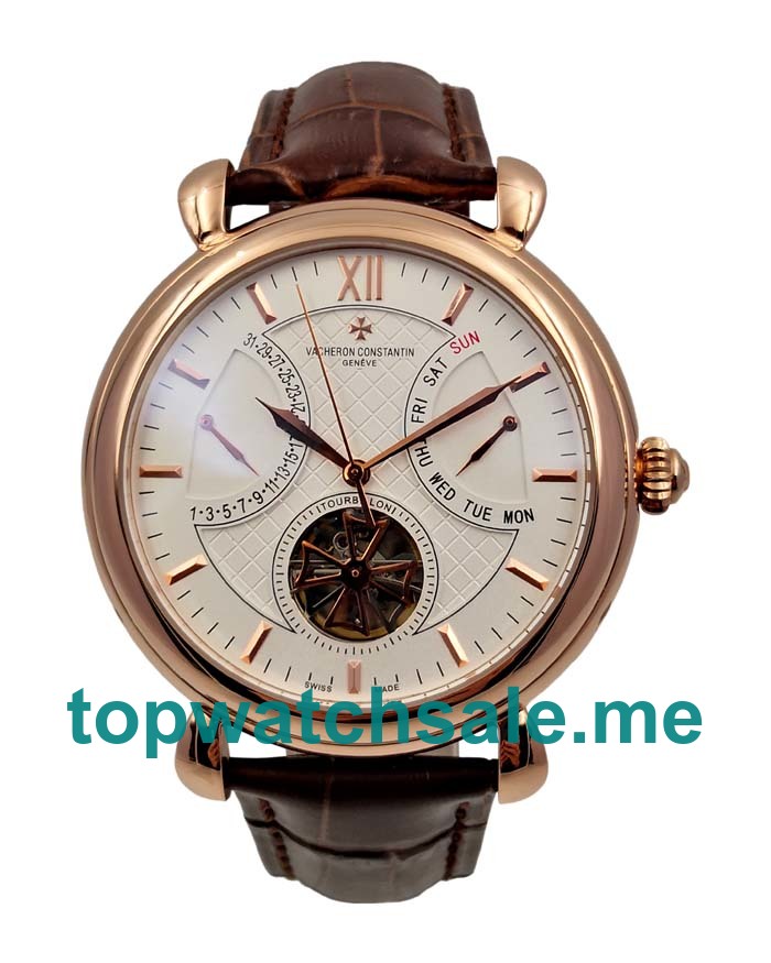 UK White Dials Rose Gold Vacheron Constantin Patrimony 97814 Replica Watches