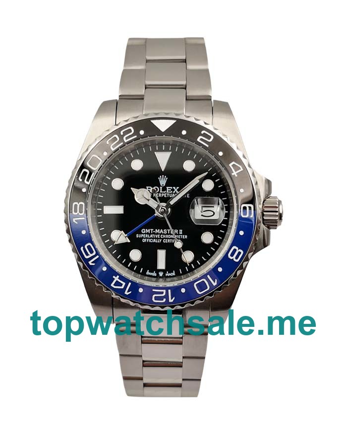 UK Black Dials Steel Rolex GMT-Master II 116710 Replica Watches