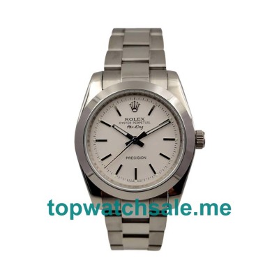 UK White Dials Steel Rolex Air-King 14000 Replica Watches