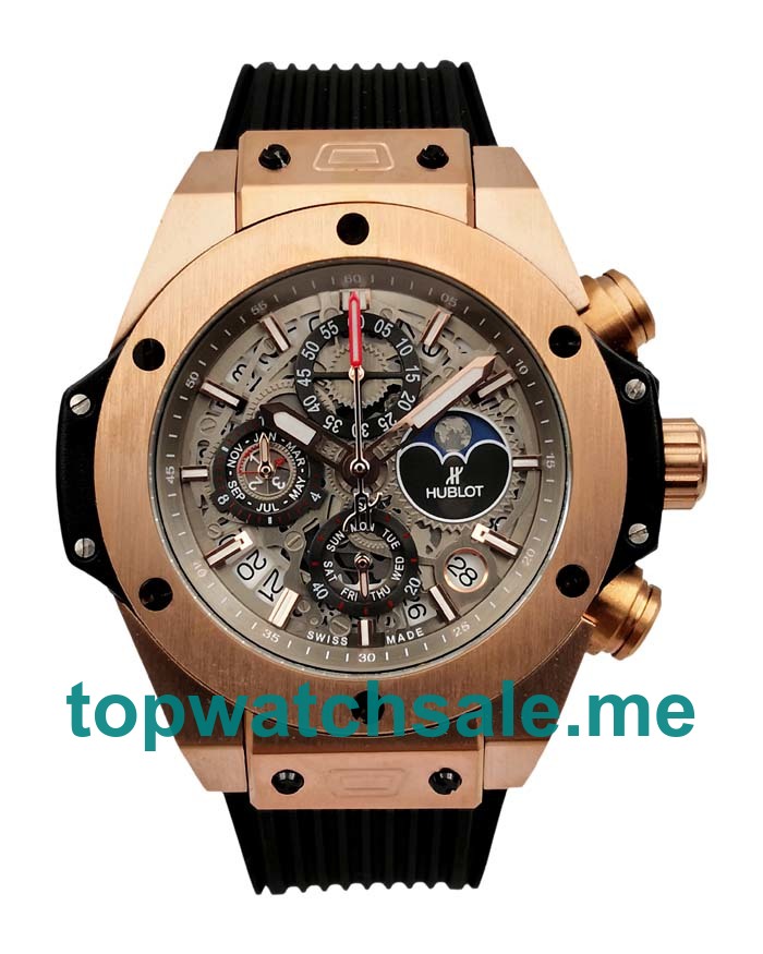 UK Rose Gold Replica Hublot Big Bang 406.OM.0180.RX Skeleton Dials Watches