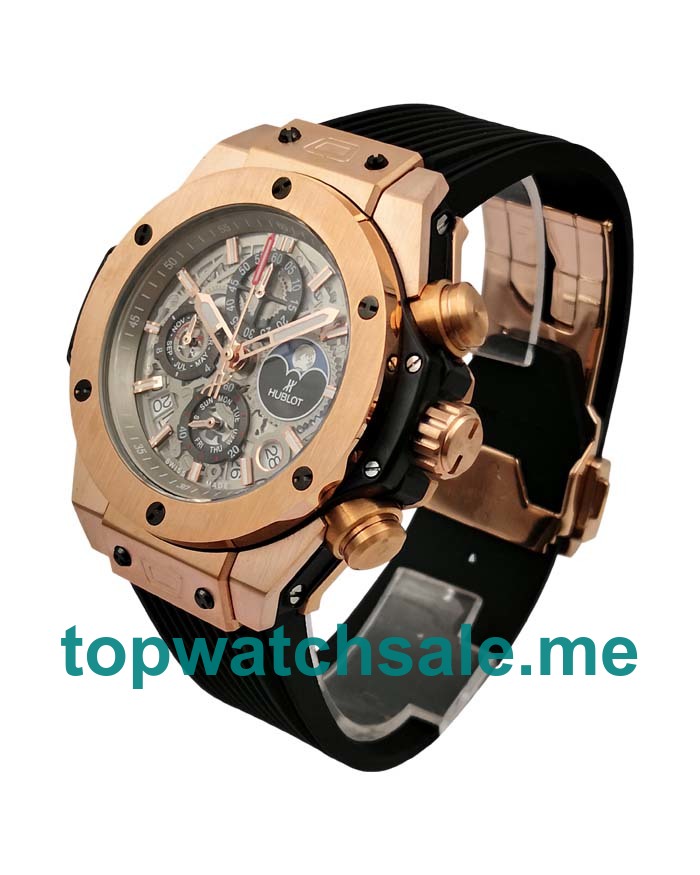 UK Rose Gold Replica Hublot Big Bang 406.OM.0180.RX Skeleton Dials Watches