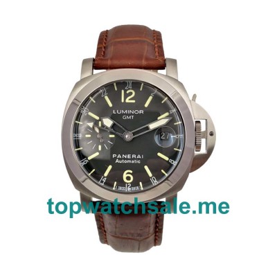 UK Black Dials Steel Panerai Luminor GMT PAM00244 Replica Watches