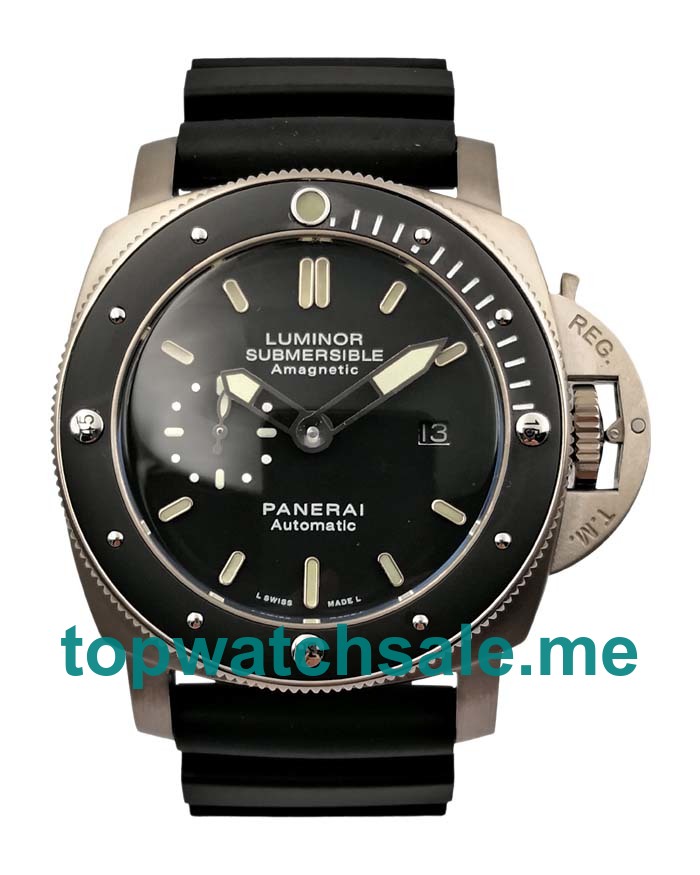 UK Black Dials Titanium Panerai Submersible PAM00389 Replica Watches