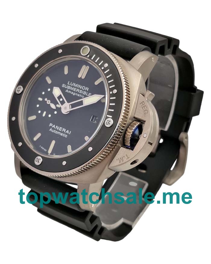 UK Black Dials Titanium Panerai Submersible PAM00389 Replica Watches