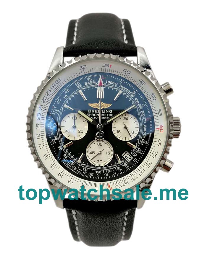 UK Black Dials Steel Breitling Navitimer A23322 Replica Watches