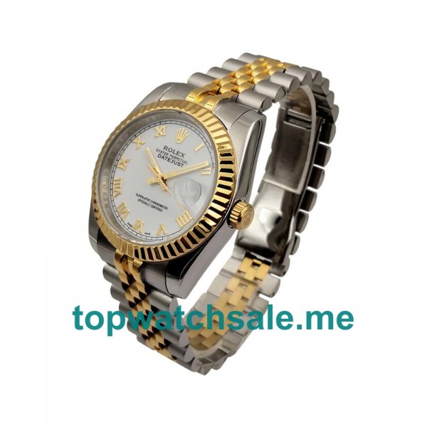 UK White Dials Steel And Gold Rolex Datejust 116233 Replica Watches